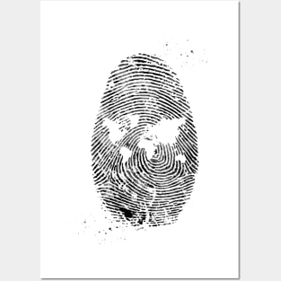 Fingerprint Posters and Art